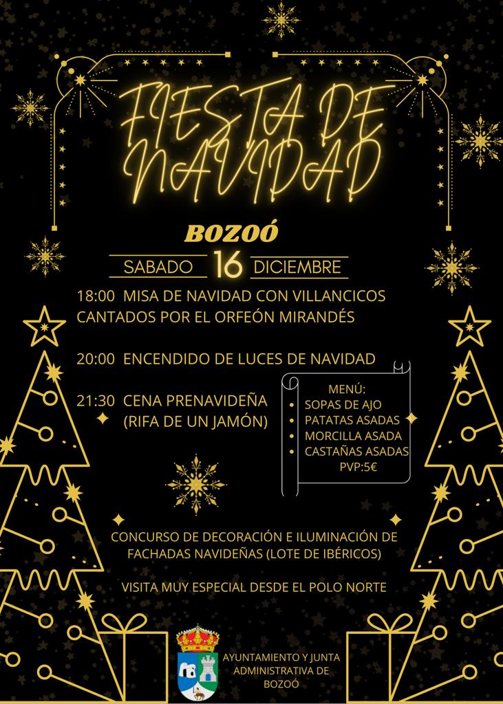 Cartel actividades Fiesta de Navidad